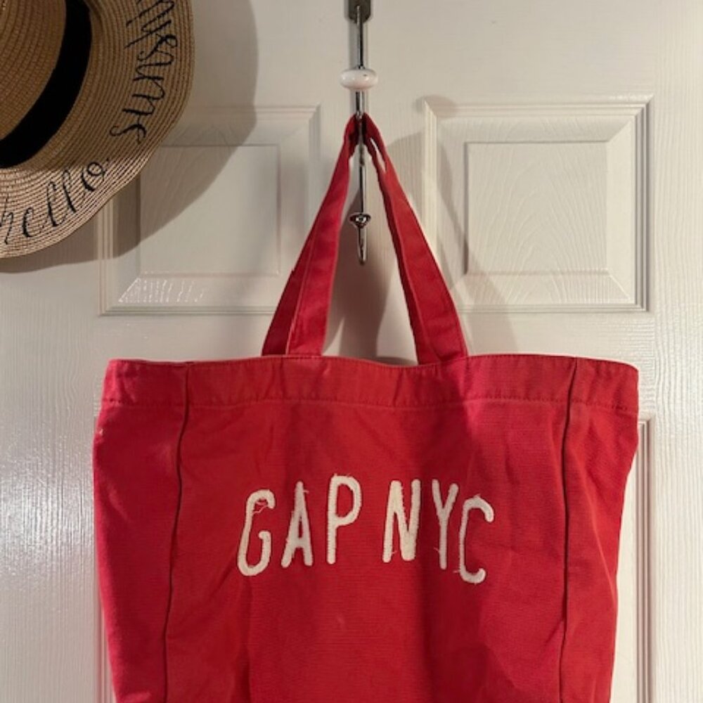 Coral GAP NYC Tote Bag